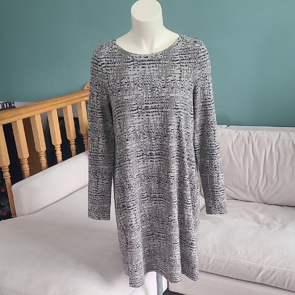 pact Green Tshirt Dress, Organic Cotton Size M.